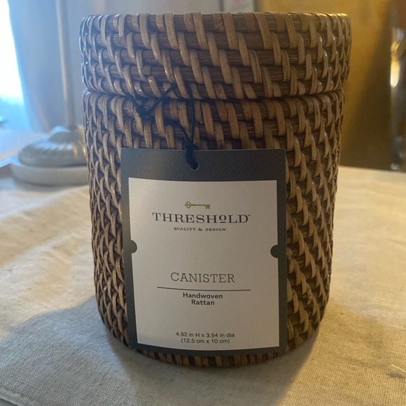 Rattan Canister Light Brown - Threshold™ - Picture 1 of 5